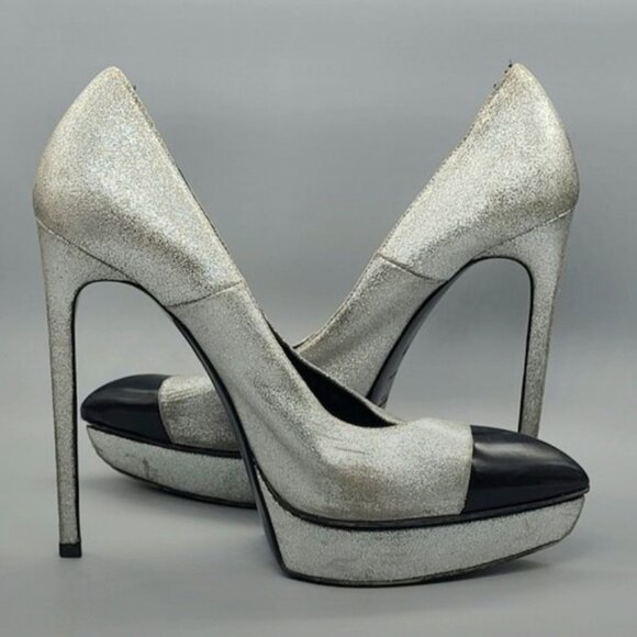 Saint Laurent Janis Platform Pumps - Picture 4 of 17